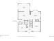 First floor plan featuring a kitchen, living room, dining room, den, sunroom and entry at 5706 E Hinsdale Pl, Centennial, CO 80112