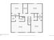 Second floor plan featuring four bedrooms, two bathrooms and closets at 5706 E Hinsdale Pl, Centennial, CO 80112