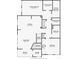Detailed floor plan showcasing the layout of the property, including dimensions and room names at 9387 Ashbury Cir # 203, Parker, CO 80134