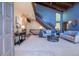 Open living room with high ceilings, staircase, and modern decor at 14150 Foothill Ln, Golden, CO 80401