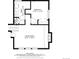 Floor plan showing dimensions for the Living Room, Bedroom, and Bath at 8679 Apache Plume Dr, Parker, CO 80134