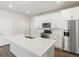 Bright and airy kitchen with stainless steel appliances and a large center island at 6571 N Malaya St, Aurora, CO 80019