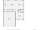 First floor plan showing the layout of the garage, living room, kitchen and dining area at 303 Diablo Pl, Brighton, CO 80603