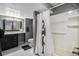 Full bathroom with shower and granite countertop vanity offers practical function and design at 5442 S Dayton Ct, Greenwood Village, CO 80111
