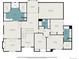 Detailed floor plan showcasing the layout of the home's second floor, including bedrooms and bathrooms at 5442 S Dayton Ct, Greenwood Village, CO 80111