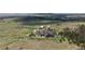 A luxurious home set on a sprawling estate with a pond, nestled amidst a scenic landscape with rolling hills at 15295 E Cherry Creek S Rd, Larkspur, CO 80118