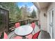 Relaxing balcony with outdoor seating and a serene view of the surrounding landscape at 4605 S Yosemite St # 36, Denver, CO 80237