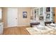 Bright dining area with a built-in buffet and hardwood floors at 4605 S Yosemite St # 36, Denver, CO 80237