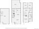 Floor plan showing layout of rooms for each level of the home at 4555 S Auckland Ct, Aurora, CO 80015