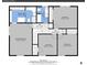 Floorplan features primary bath and primary bedroom, and three additional bedrooms at 6116 W Frost Dr, Littleton, CO 80128