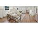 Bright living room with stylish decor, hardwood floors and ample seating at 2616 S Leyden St, Denver, CO 80222