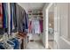 Walk-in closet is equipped with shelving, hanging racks, and storage solutions for organized storage at 5168 Rocky Mountain Dr, Castle Rock, CO 80109