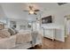 Spacious main bedroom with hardwood floors, walk-in closet, and natural light at 3367 Dove Valley Pl, Castle Rock, CO 80108