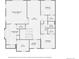 Upstairs floor plan includes primary bedroom, bedrooms with WIC, bathrooms and a laundry room at 6612 S Muscadine Ct, Aurora, CO 80016