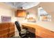 Dedicated office space with built-in desk and storage, perfect for remote work or study at 1610 Little Raven St # 502, Denver, CO 80202