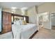 Comfortable bedroom featuring a large bed, ensuite bath, and a serene atmosphere at 11149 Seton Pl, Westminster, CO 80031