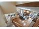 Aerial view showcasing open floor plan, living areas, kitchen, dining, and staircase at 11149 Seton Pl, Westminster, CO 80031
