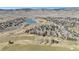 Gorgeous aerial view of the residential community next to the golf course at 6406 Eagle Ct, Longmont, CO 80503