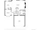 First floor plan featuring a living room, kitchen, dining room, and a two car garage at 8414 Bed Straw St, Parker, CO 80134