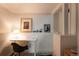 Well lit office featuring modern art, desk, and chair at 3746 Jason St, Denver, CO 80211