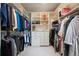 Walk-in closet with built-in shelving and racks for organized storage at 3228 Country Club Pkwy, Castle Rock, CO 80108