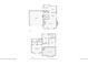 First floor plan of the home, showing the kitchen, living room, dining room, garage, and bathrooms at 5027 E Barrington Ave, Castle Rock, CO 80104