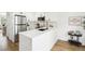 Bright, modern kitchen with stainless steel appliances and a white countertop island at 6722 S Independence St, Littleton, CO 80128