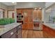 Kitchen with stainless steel appliances, granite countertops and island at 2880 Lake Meadow Dr, Monument, CO 80132