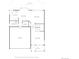 Detailed floor plan of the first floor, featuring the kitchen, living room, and garage dimensions at 9579 Bighorn Way, Littleton, CO 80125