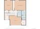 Second floor plan showing bedrooms, bathrooms, hall, and walk-in closet layout at 6398 S Emporia Cir, Englewood, CO 80111
