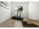 Dedicated home gym with treadmill and ample space at 239 Rogers Ct, Castle Rock, CO 80104