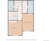Detailed floor plan showing the layout of the rooms on the second floor at 23539 E Ida Dr # C, Aurora, CO 80016