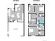 Detailed floor plan showcasing both the first and second floors including garage, kitchen, bedrooms and bathrooms at 5725 W 91St Pl, Westminster, CO 80031