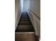 Carpeted stairway with handrail descending from one level to the next at 5552 Abilene St, Denver, CO 80239
