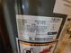 Close-up shot of the property's 40-Gallon Natural Gas water heater, manufactured in September 2024 at 5552 Abilene St, Denver, CO 80239