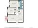 Layout featuring bedrooms, kitchen, bathroom, living areas, and balcony at 16259 W 10Th Ave # K-3, Golden, CO 80401