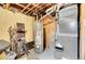 This basement offers a water heater and pipes at 8353 Adams Way, Denver, CO 80221