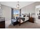 Main bedroom with an ensuite bathroom and mountain views at 2730 Fox View Trl, Franktown, CO 80116