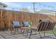 Backyard patio with comfortable seating area is perfect for relaxation and outdoor enjoyment at 3426 N Gilpin St, Denver, CO 80205