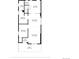 First-floor layout showcasing the living room, dining area, kitchen, and bedrooms at 3426 N Gilpin St, Denver, CO 80205