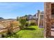 Backyard area with brick features and an open view at 11023 Glengate Cir, Highlands Ranch, CO 80130