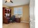 Office featuring a large wooden hutch with a desk and office chair at 11023 Glengate Cir, Highlands Ranch, CO 80130