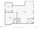 Detailed basement floor plan showcasing media rooms, a bedroom and a bathroom at 1020 S Ammons Cir, Lakewood, CO 80226