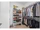 Spacious walk-in closet with ample shelving and hanging space for clothing and accessories at 175 Westerly Blvd, Erie, CO 80516