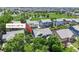 Aerial view showing the location of the property, situated amidst lush greenery and nearby houses at 19730 E 58Th Pl, Aurora, CO 80019