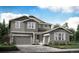 Inviting two-story home featuring a two-car garage, stone accents, and a covered entry at 4599 Windmill Dr, Brighton, CO 80601