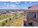 Aerial view of property showcasing a beautiful backyard with views at 4992 Trails Edge Ln, Castle Rock, CO 80104