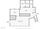 Detailed basement floor plan showcases the layout of the space, including gym and bathroom at 8233 W 62Nd Pl, Arvada, CO 80004