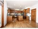 Bright, spacious kitchen with wooden cabinets, granite countertops, and stainless steel appliances at 1660 Old Antlers Way, Monument, CO 80132