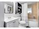 Clean basement bathroom with a tub and shower at 16193 E Dickenson Pl, Aurora, CO 80013